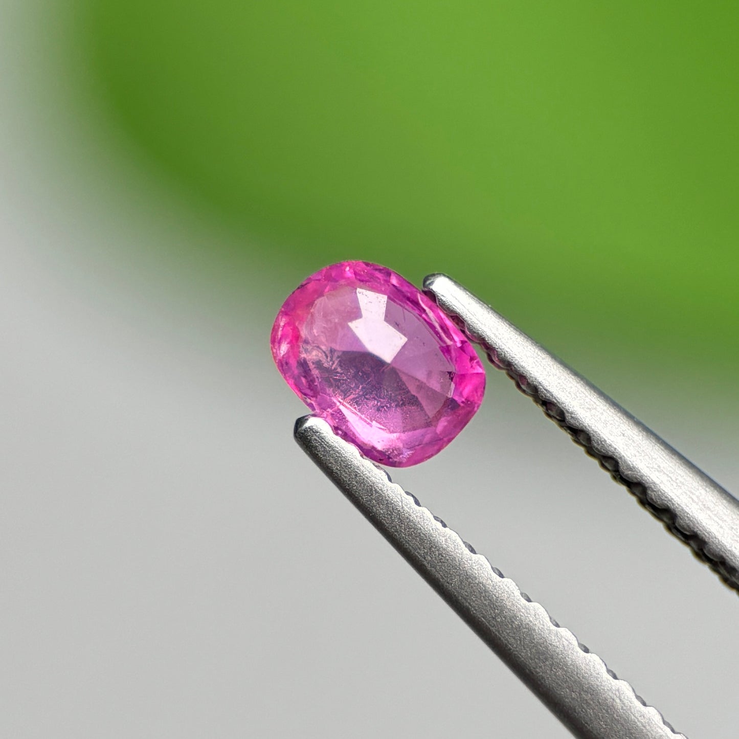 0.37 ct Natural Pink Milky Sapphire Vietnam. Cushion Shape.
