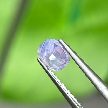 0,86ct Natural Purple Milky Sapphire Vietnam. Cushion Shape. No Treatment Milky Sapphire Luc Yen.