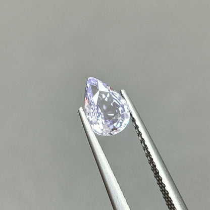 0,76ct Natural White Spinel Viet Nam. Pear Shape. No Treatment Spinel Luc Yen.