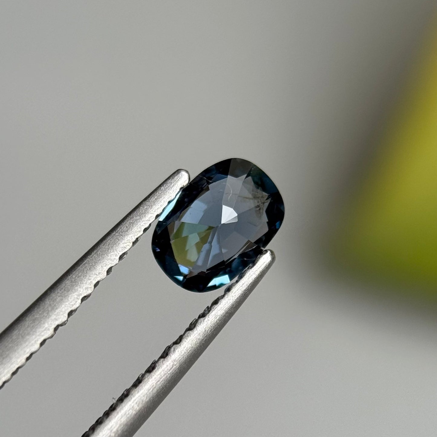 0.62 ct Natural Dark Green Spinel Vietnam. Cushion Shape.
