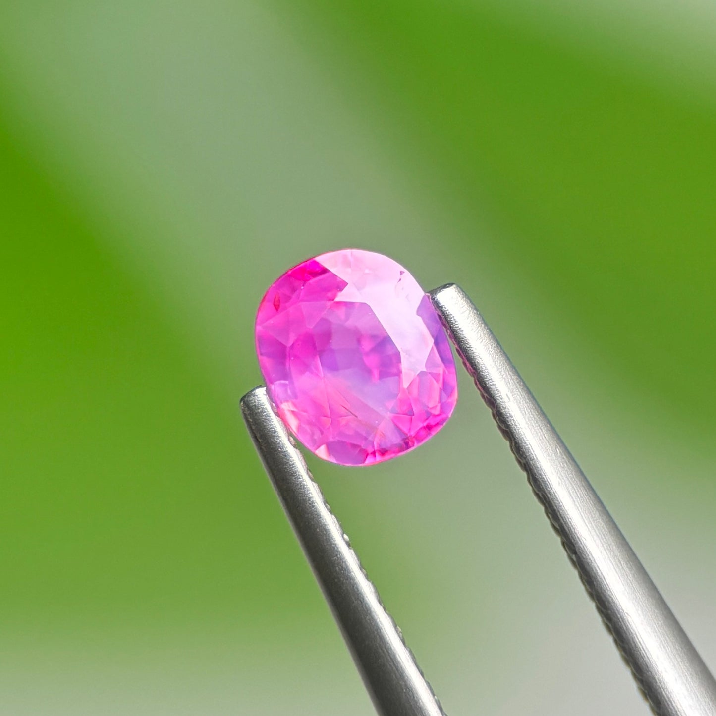 0.50 ct Natural Pink Milky Sapphire Vietnam. Cushion Shape. Unheat.