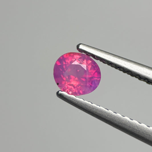 0.46 ct Natural Pink Milky Sapphire Vietnam. Cushion Shape.
