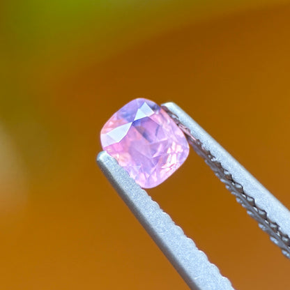 0.42 ct Natural Pink Milky Sapphire Vietnam. Cushion Shape. Unheat.