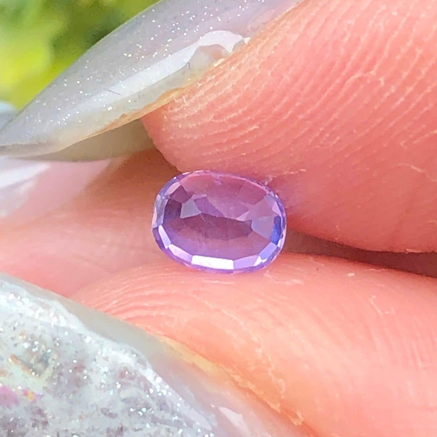 0,40ct Natural Purple Sapphire Vietnam. Cushion Shape. No Treatment Sapphire Luc Yen.