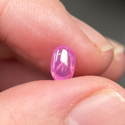 0.94ct Natural Pink Milky Cacbochon Sapphire Viet Nam. No Treatment Sapphire Luc Yen.