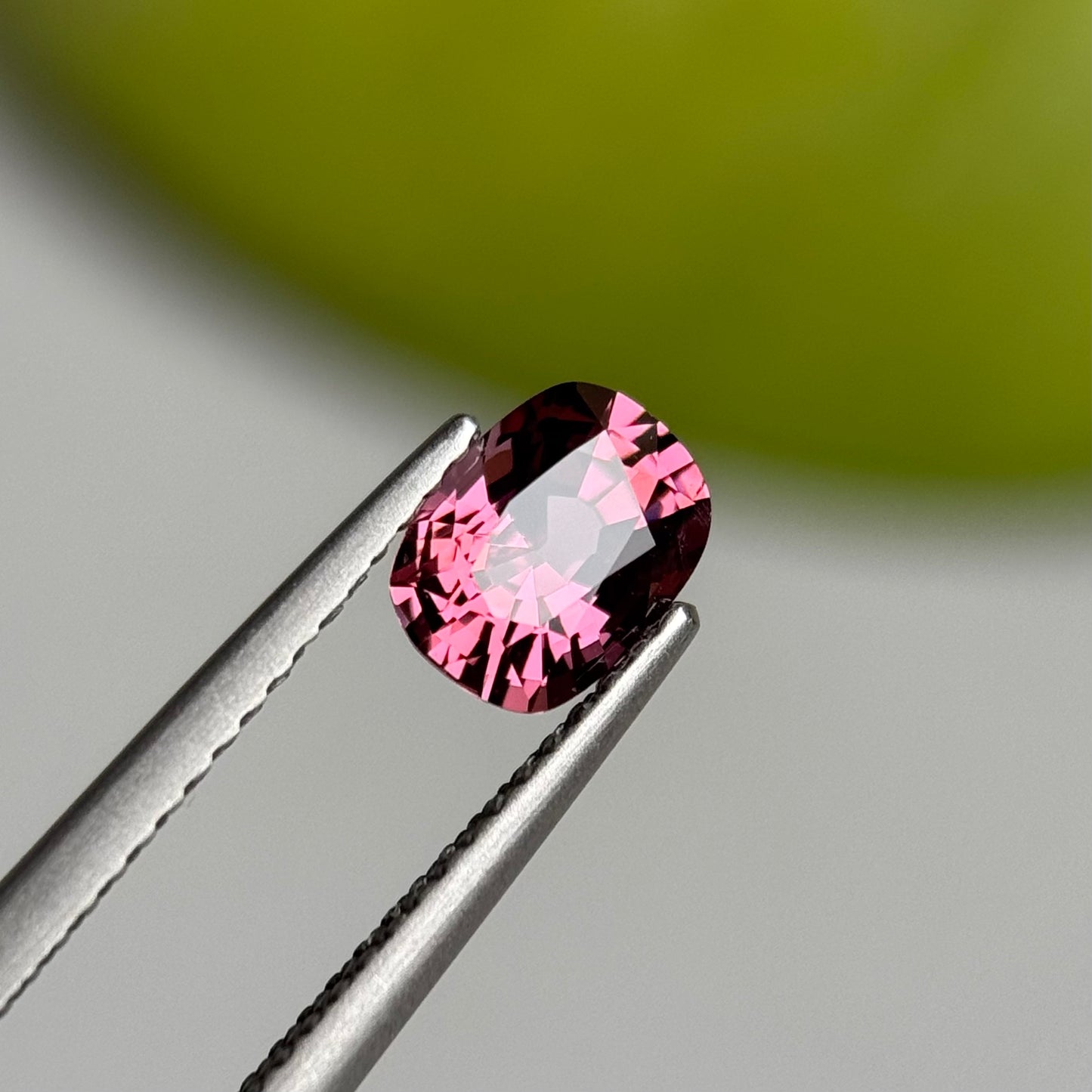 0.97 ct Natural Brownish Purple Spinel Vietnam. Cushion Shape.