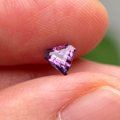 0.49 ct Natural Purple Milky Sapphire Vietnam. Freeform. No Treatment.