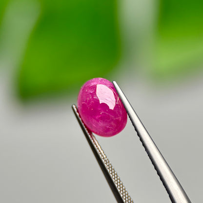 3,16ct Natural Ruby Cacbochon Viet Nam. No treatment Ruby Luc Yen.