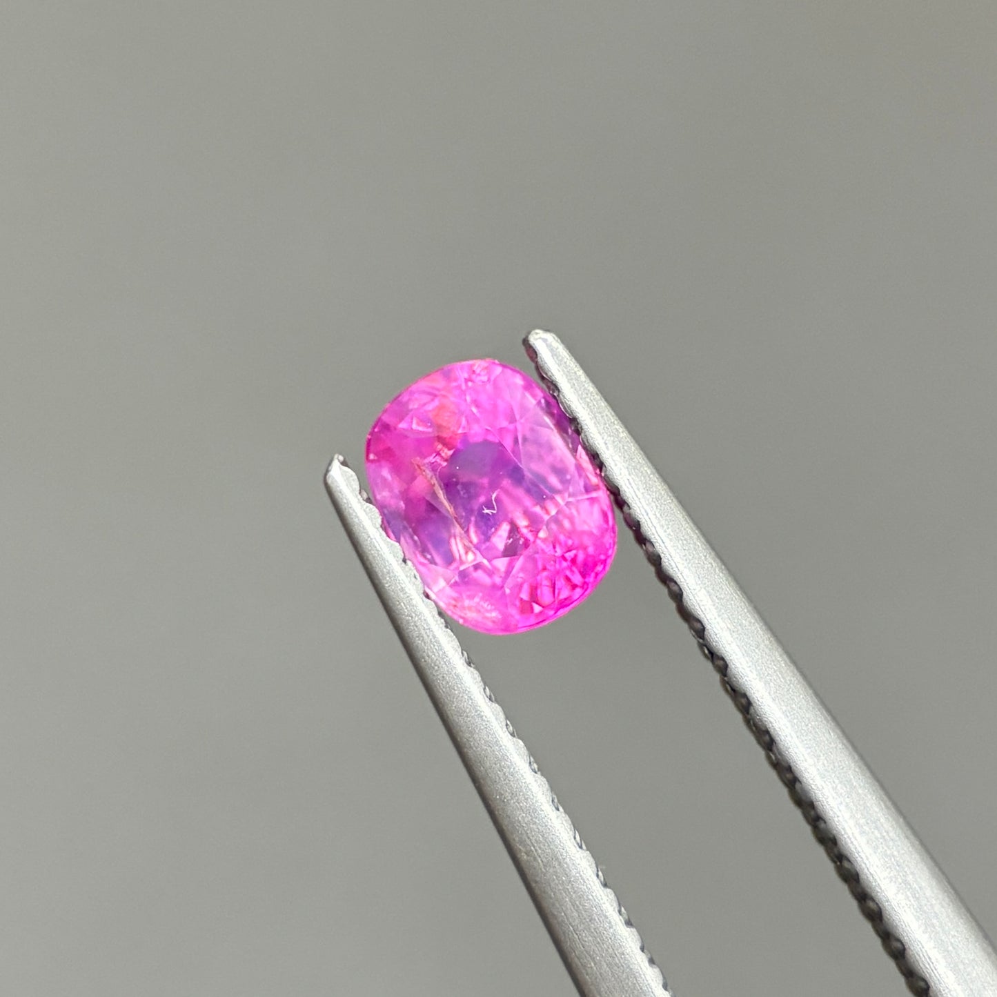 0.66ct Natural Pink Milky Sapphire Vietnam. Cushion Shape. No Treatment Milky Sapphire Luc Yen.