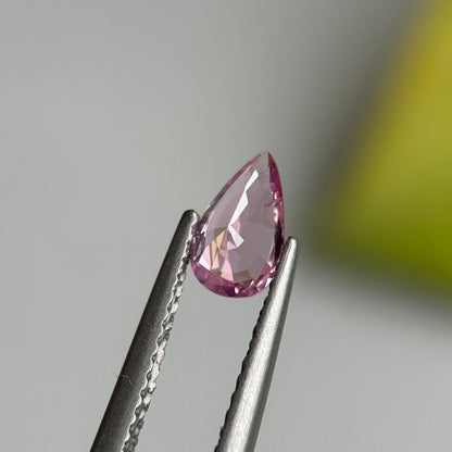 0.67 ct Natural Lite Pink Spinel Vietnam. Pear Shape.