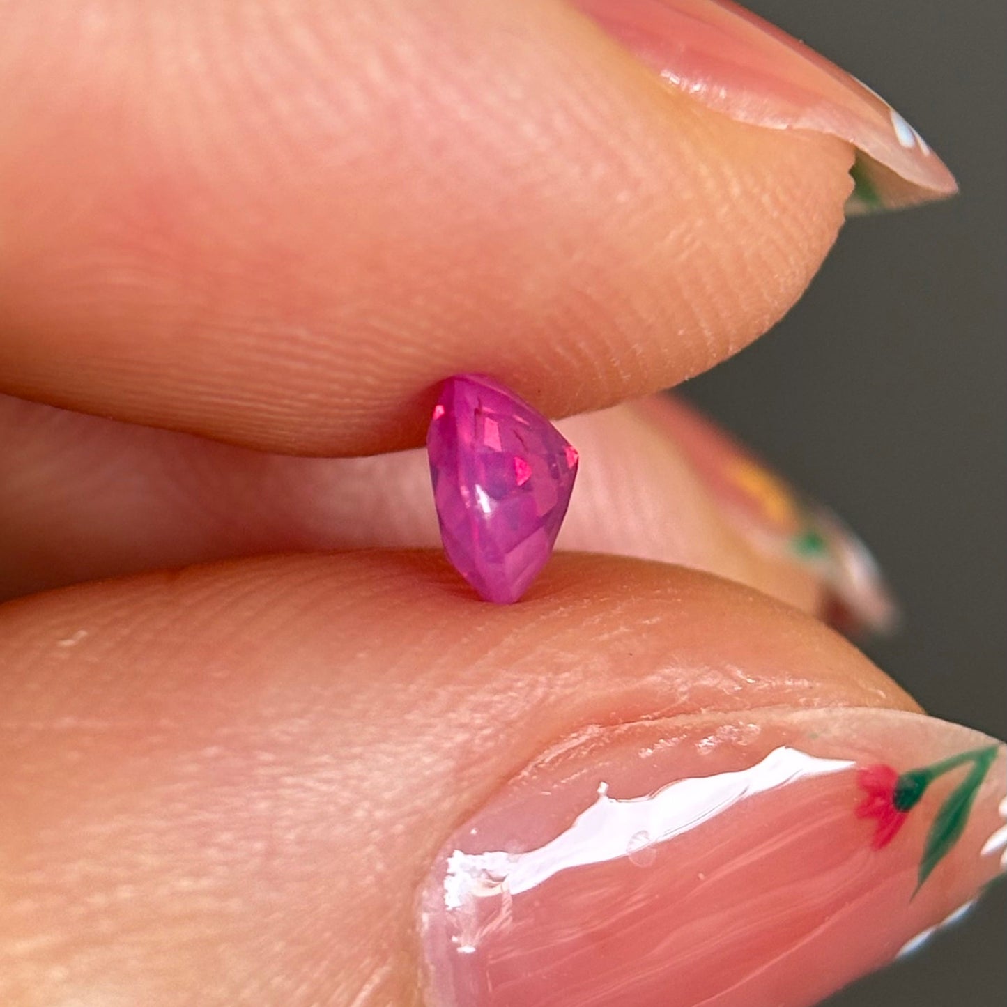 0.54ct Natural Pink Milky Sapphire Vietnam.