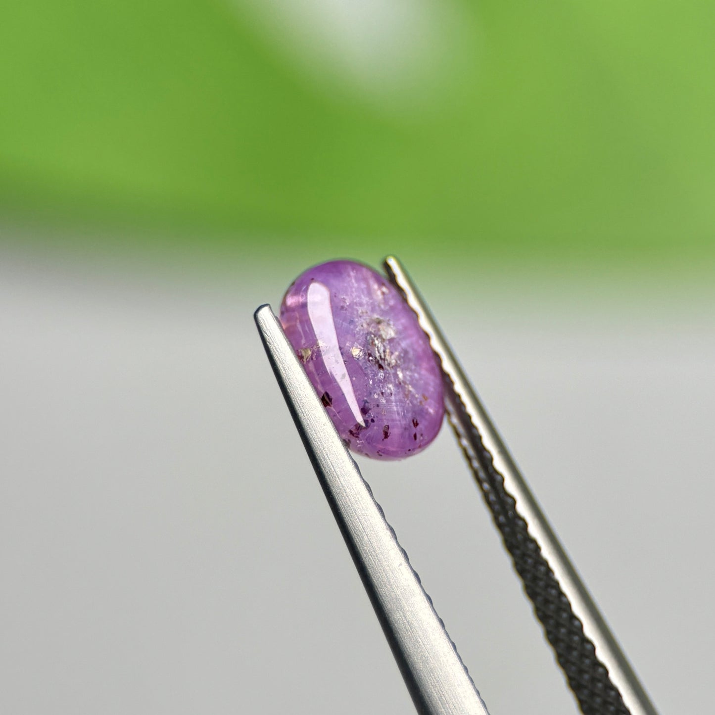 1.66ct Natural Purple Cacbochon Sapphire Viet Nam. No treatment.