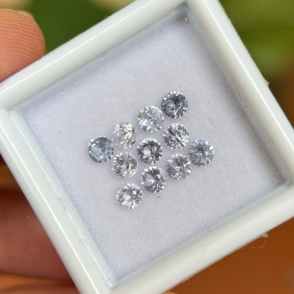 1.39 ct / 11Pcs Natural Spinel Vietnam, Round Shape, No Treament.