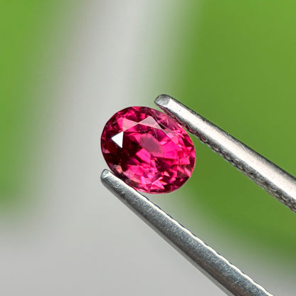 0.66 ct Natural Brownish Red Spinel Vietnam. Oval Shape. No Treatment.