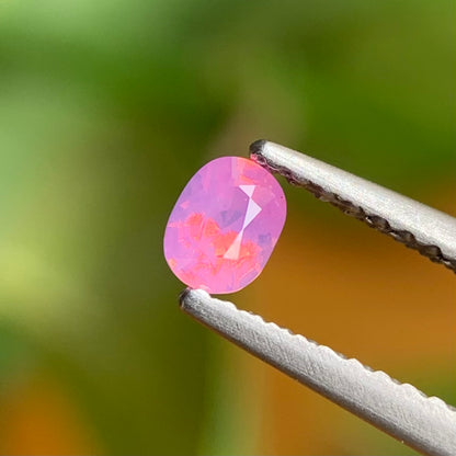 0.22 ct Natural Pink Milky Sapphire Vietnam. Cushion Shape. Unheat.