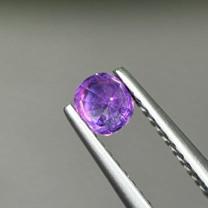 0,44ct Natural Purple Milky Sapphire Vietnam. Cushion Shape. No Treatment Milky Sapphire Luc Yen.