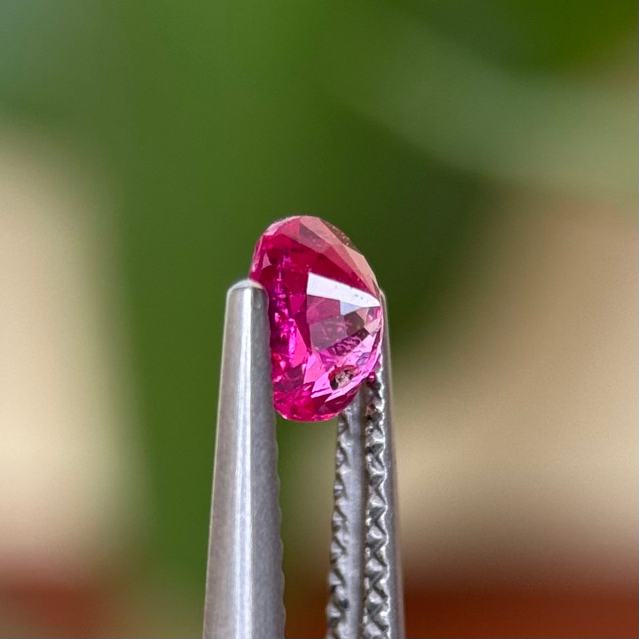 0.76 ct Natural Pink Sapphire Viet Nam. Cushion Shape. No treatment.