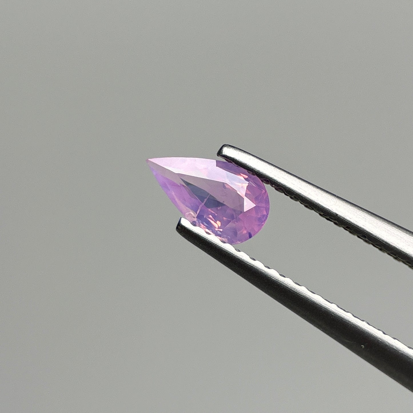 0.47 ct Natural Pink Milky Sapphire Vietnam. Pear Shape.