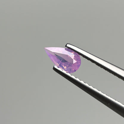 0.47 ct Natural Pink Milky Sapphire Vietnam. Pear Shape.