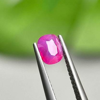 1,10ct Natural Pink Milky Sapphire Vietnam. Cushion Shape. No Treatment Milky Sapphire Luc Yen.