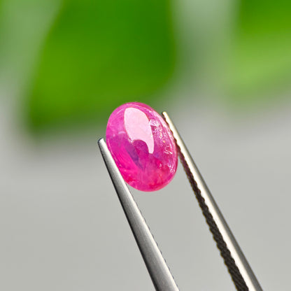 2.59ct Natural Ruby Cacbochon Viet Nam. No treatment Ruby Luc Yen.