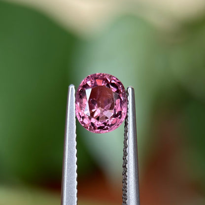 1.23ct Natural Pink Spinel Vietnam. Cushion Shape.