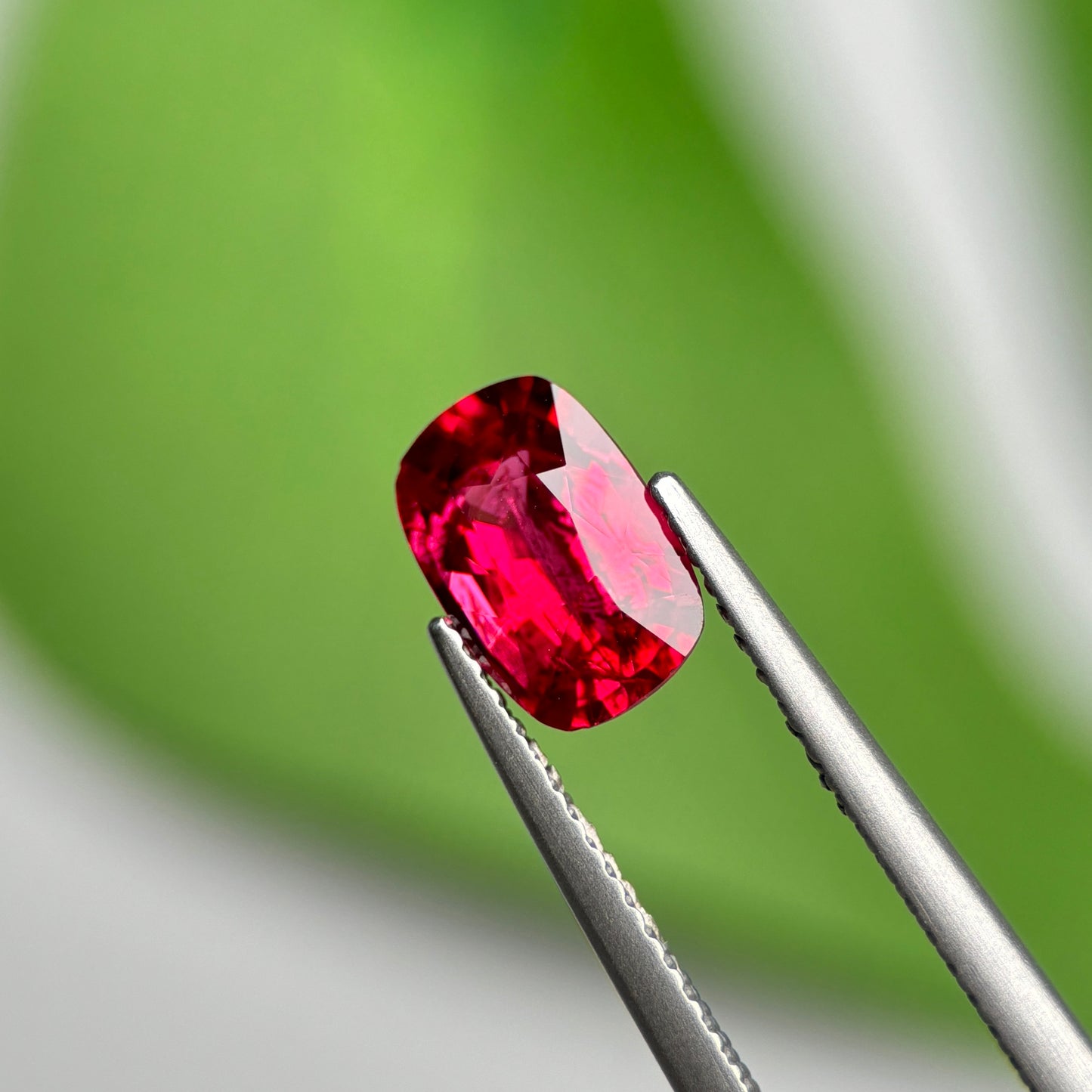 1.54 ct Natural Red Spinel Vietnam. Cushion Shape. No Treatment.