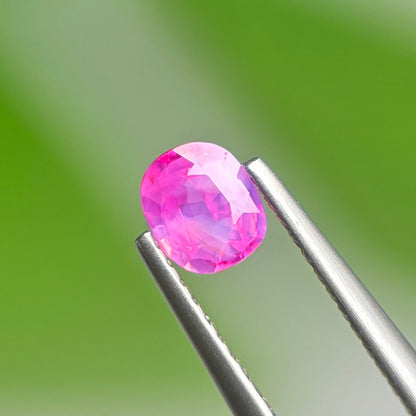 0.50 ct Natural Pink Milky Sapphire Vietnam. Cushion Shape. Unheat.