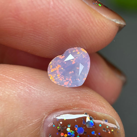 1.19ct Natural Pinkish White Sapphire Vietnam.
