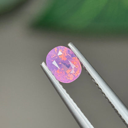 0.84 ct Natural Pink Milky Sapphire Vietnam. Oval Shape. No Treatment.
