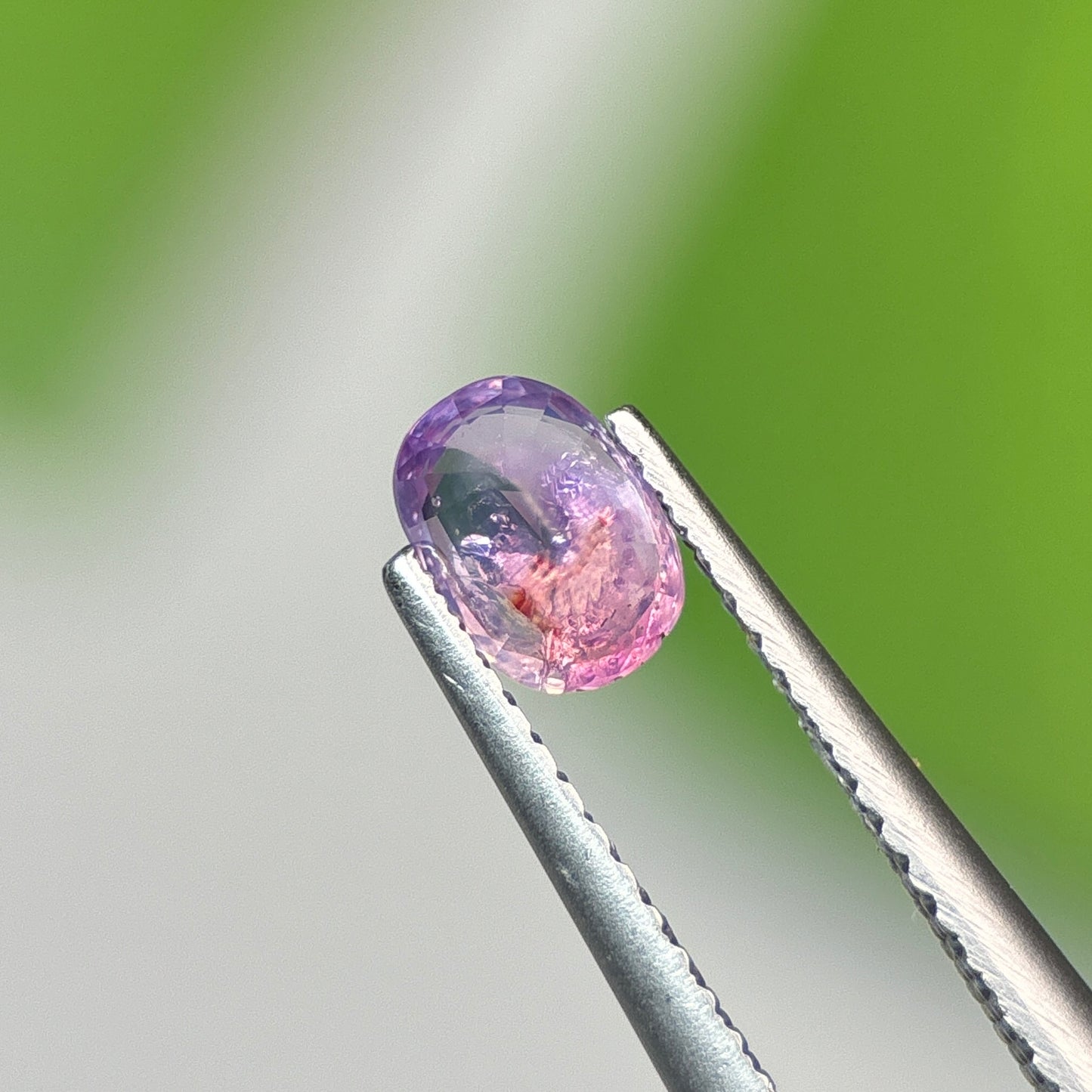0.74 ct Natural Purple Milky Sapphire Vietnam. Cushion Shape. No Treatment.