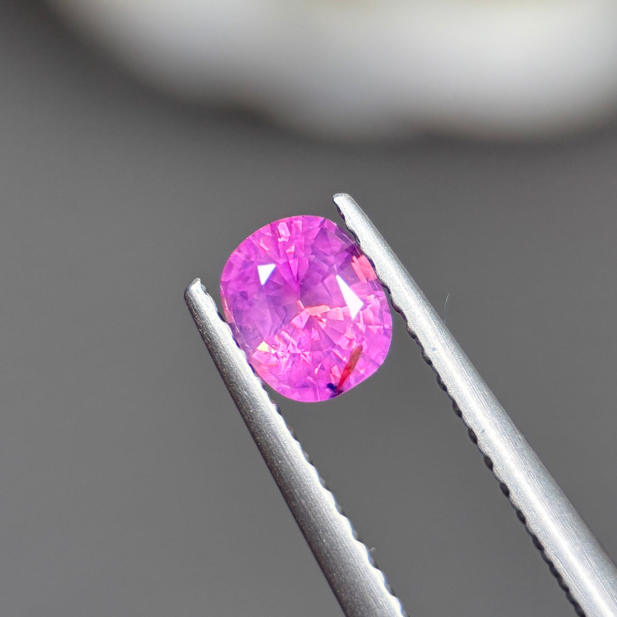 0,66ct Natural Pink Milky Sapphire Vietnam. Cushion Shape. No Treatment Milky Sapphire Luc Yen.