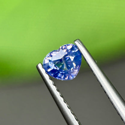 0,57ct Natural Blue Sapphire Vietnam. Heart Shape. No Treatment Sapphire Luc Yen.