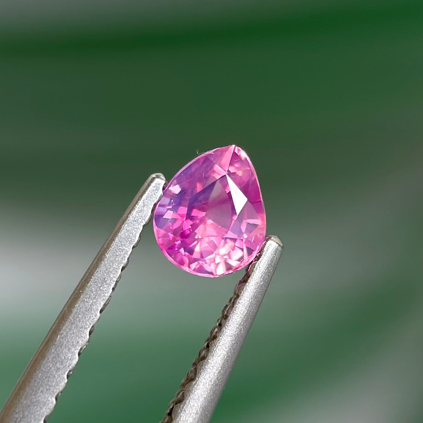 0.44 ct Natural Pink Sapphire Vietnam. Pear Shape. No treatment