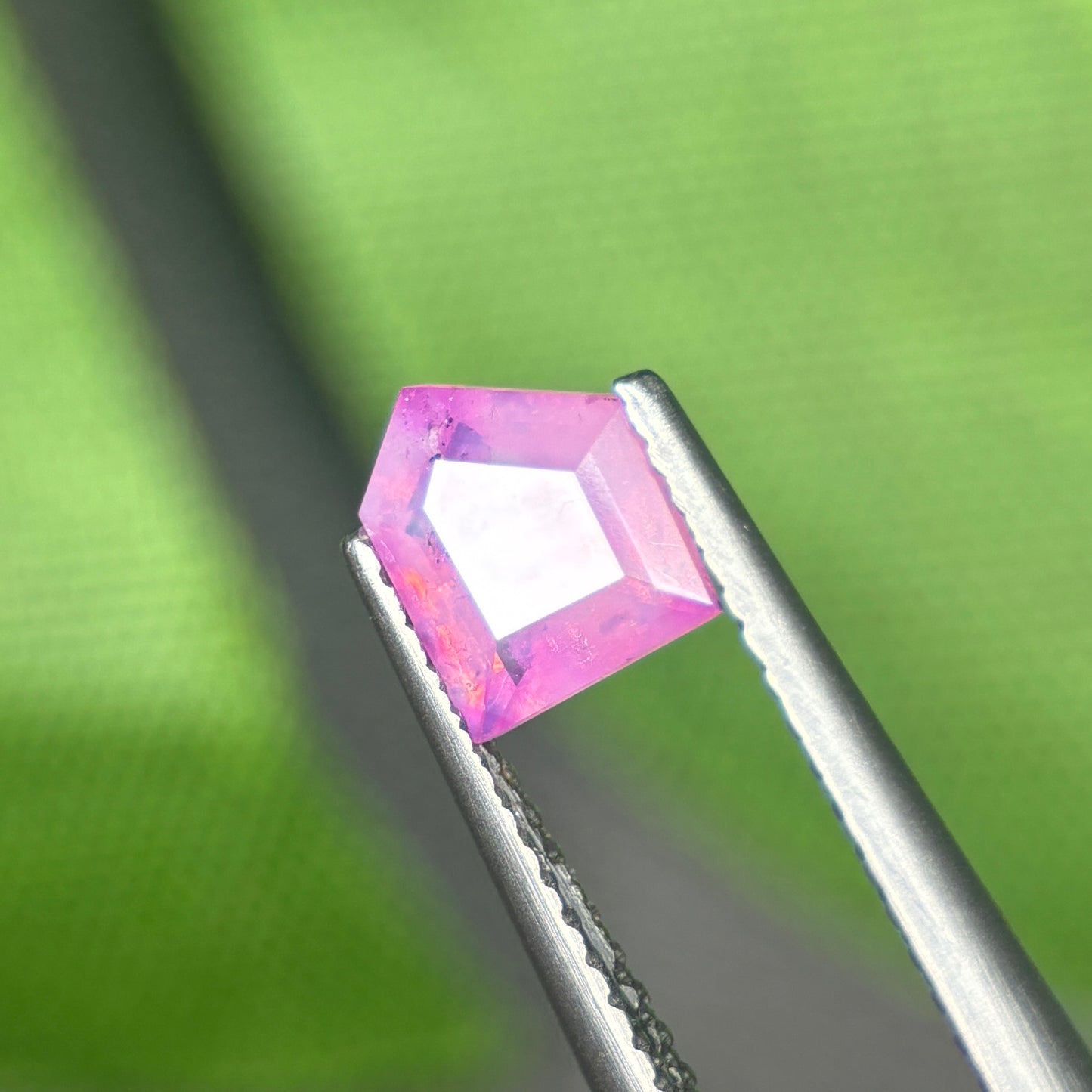 1,02 Natural Pink Milky Sapphire Vietnam. Freeform. No Treatment Milky Sapphire Luc Yen.