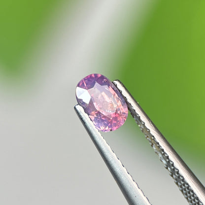 0.74 ct Natural Purple Milky Sapphire Vietnam. Cushion Shape. No Treatment.