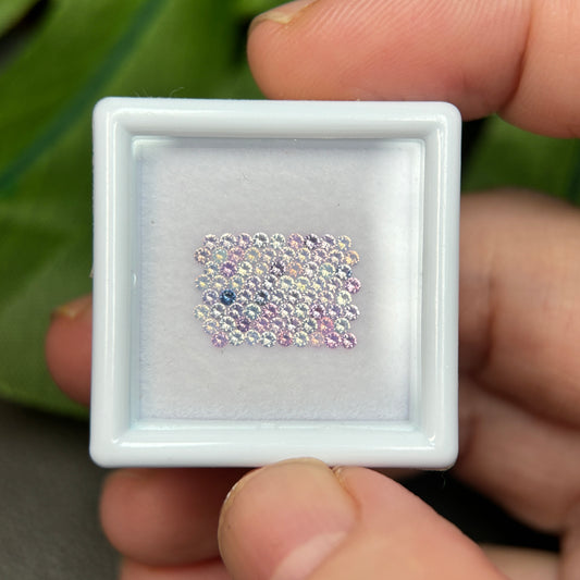 0,84ct/75Pcs Natural Sapphire Vietnam, Round Shape, AB Quality, No Treatment Sapphire Luc Yen.