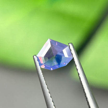 0,60 Natural Pinkish Purple Milky Sapphire Vietnam. Freeform. No Treatment Milky Sapphire Luc Yen.