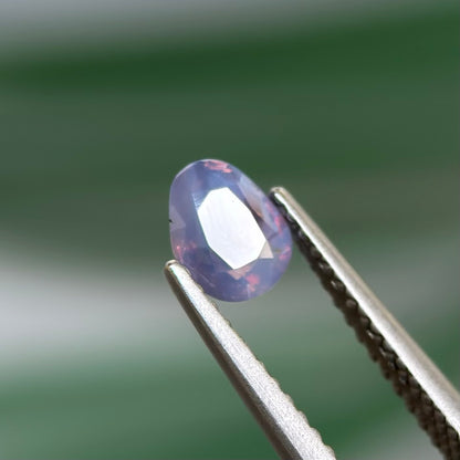 0.73 ct Natural Pinkish Prurple Milky Sapphire Vietnam. Cushion Shape. No Treatment.