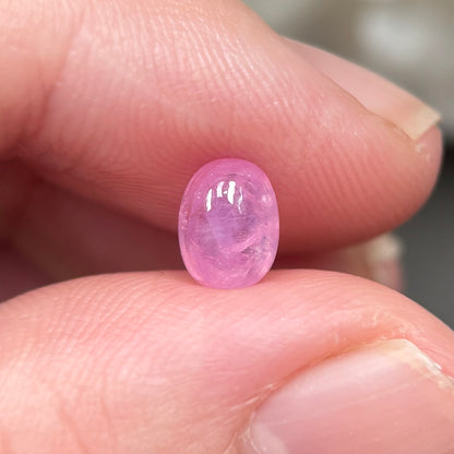 1,24ct Natural Pink Milky Cacbochon Sapphire Viet Nam. No Treatment Sapphire Luc Yen.