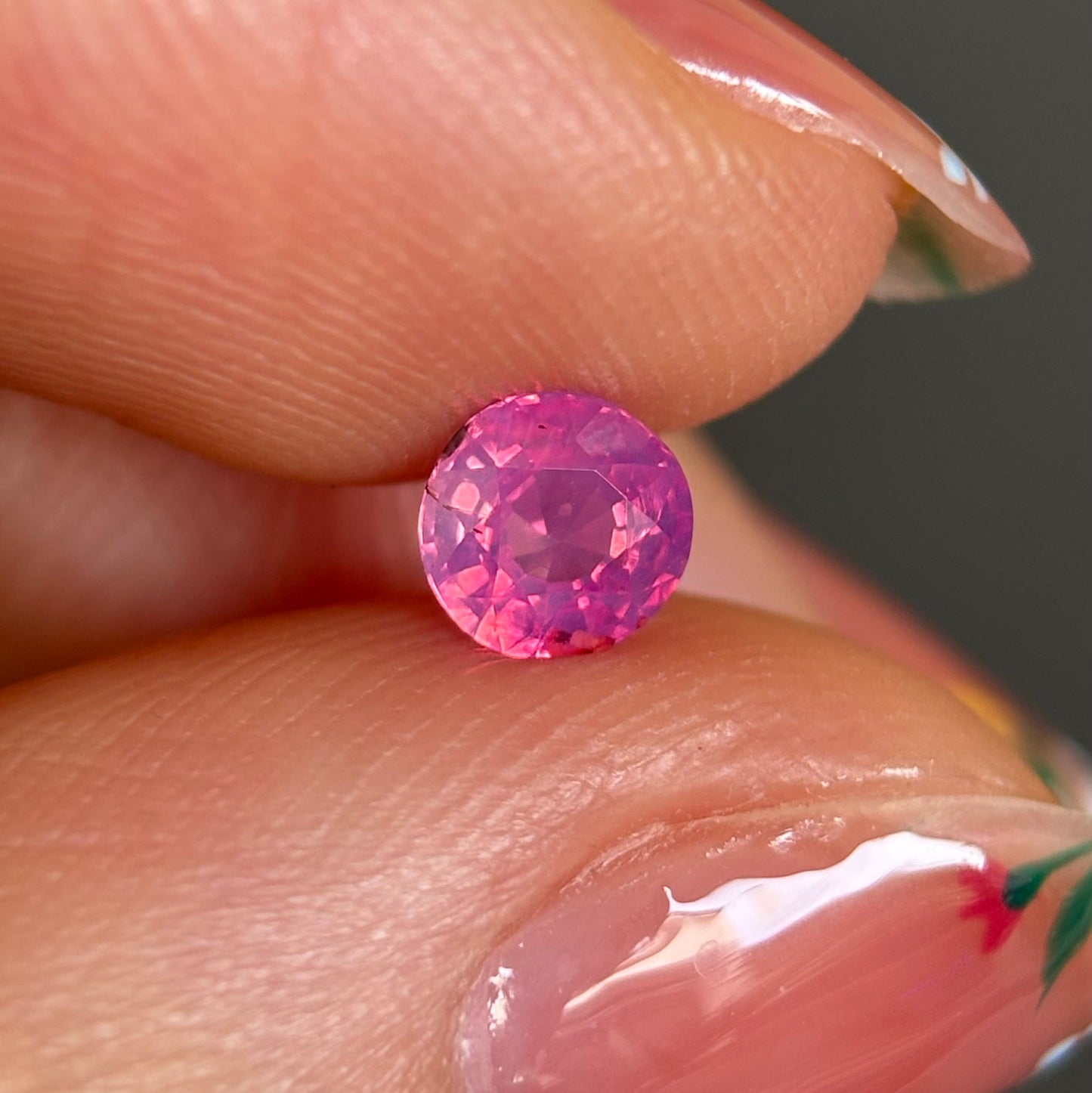 0.54ct Natural Pink Milky Sapphire Vietnam.