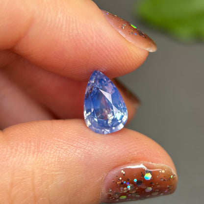 2.3ct Natural Whitish Blue Sapphire Vietnam.