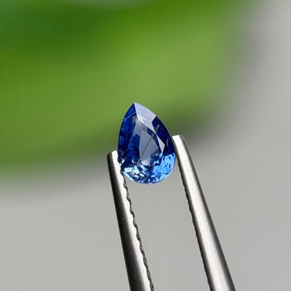 0.42 ct Natural Purple Milky Sapphire Vietnam. Pear Shape. No Treatment.