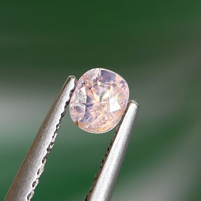 0.48 ct Natural White Sapphire Vietnam. Cushion Shape. No Treatment.