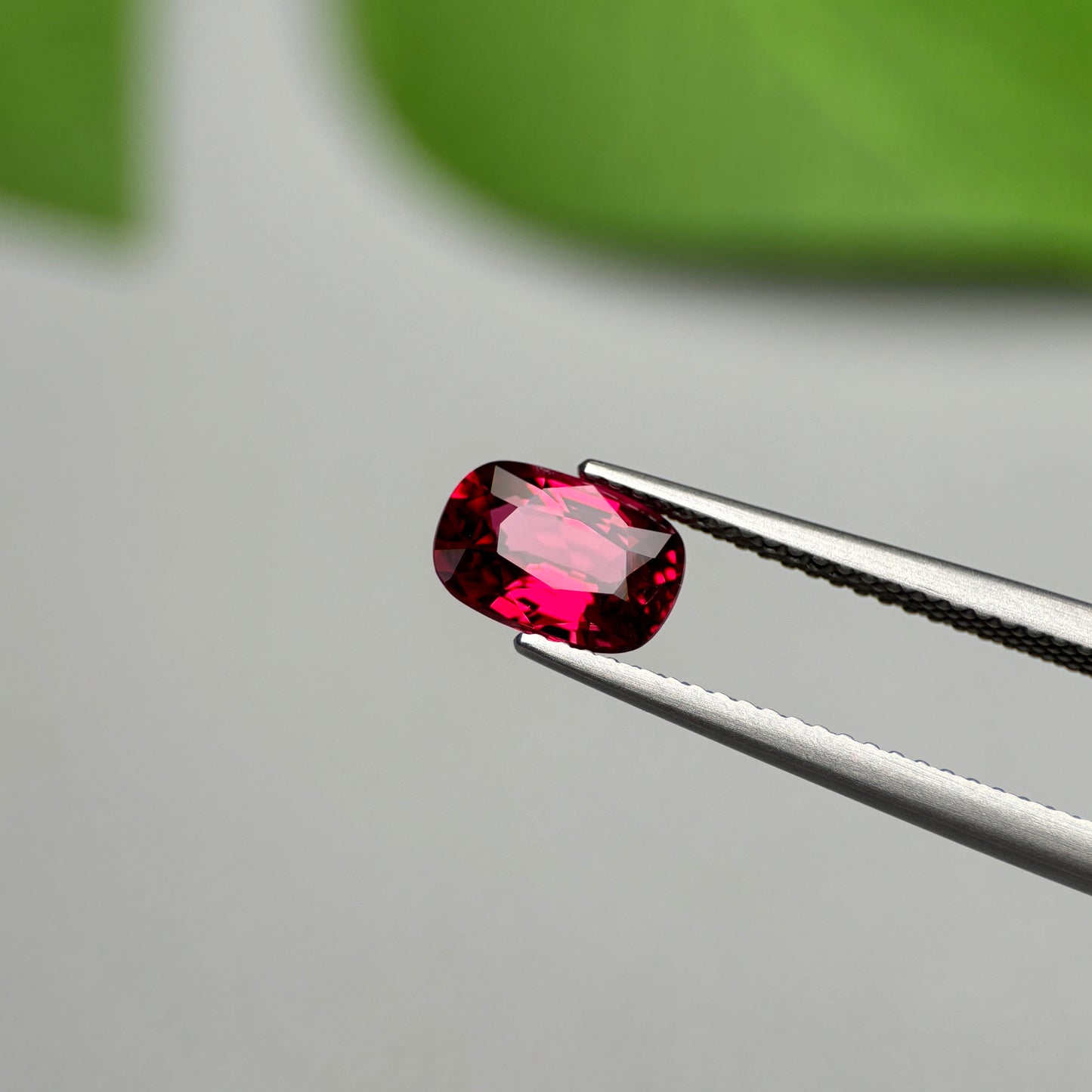 1.66 ct Natural Brownish Red Spinel Vietnam. Cushion Shape. No Treatment.