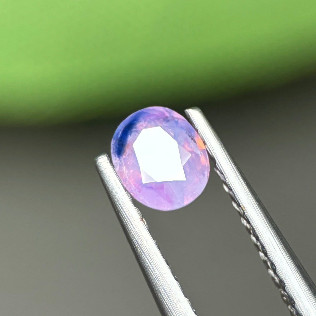 0,41ct Natural Pink Milky Sapphire Vietnam. Cushion Shape. No Treatment Milky Sapphire Luc Yen.