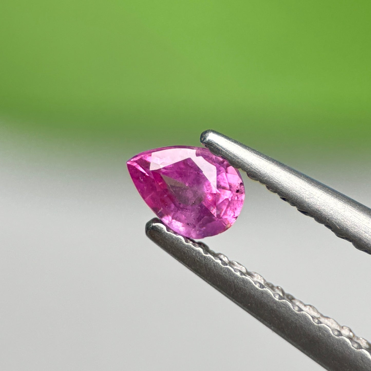 0.27 ct Natural Pink Milky Sapphire Vietnam. Pear Shape.