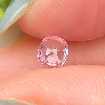0,3ct Natural Light Pink Spinel Vietnam. Cushion Shape. No Treatment Spinel Luc Yen.