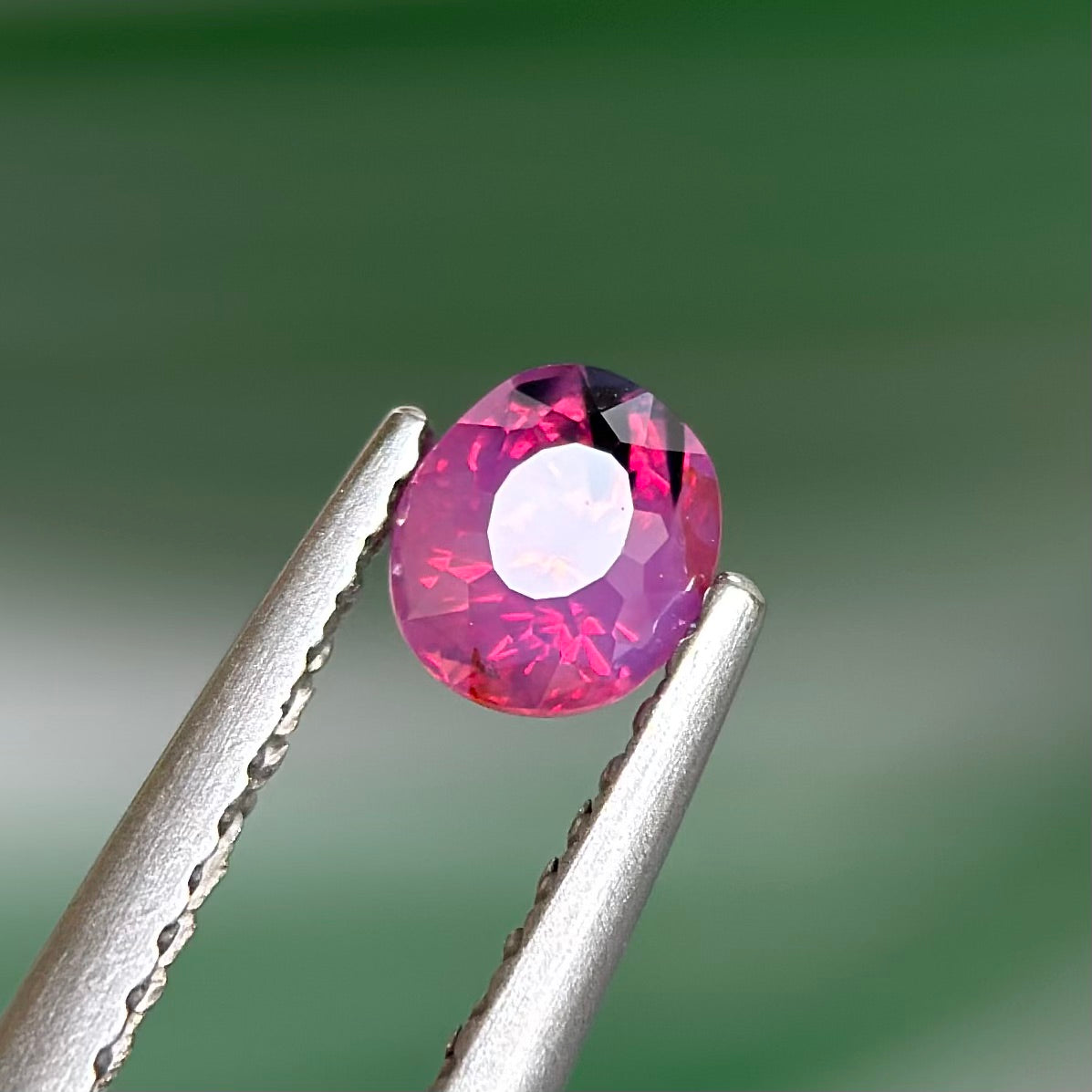 0.52 ct Natural Purplish Pink Milky Sapphire Vietnam. Cushion Shape. Unheat.