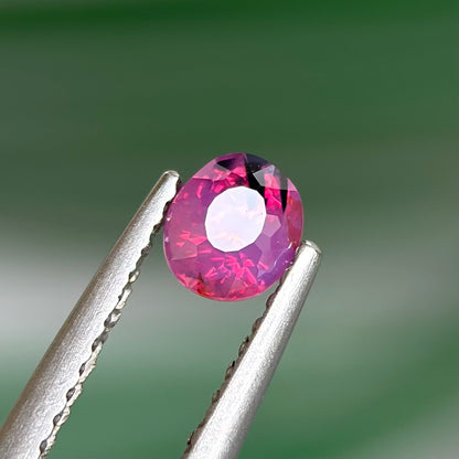 0.52 ct Natural Purplish Pink Milky Sapphire Vietnam. Cushion Shape. Unheat.